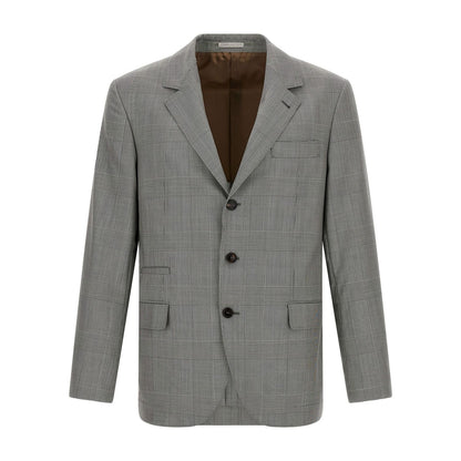 Brunello Cucinelli Gray Virgin Wool Blazer