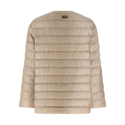 Herno Beige Polyamide Full-Length Jacket