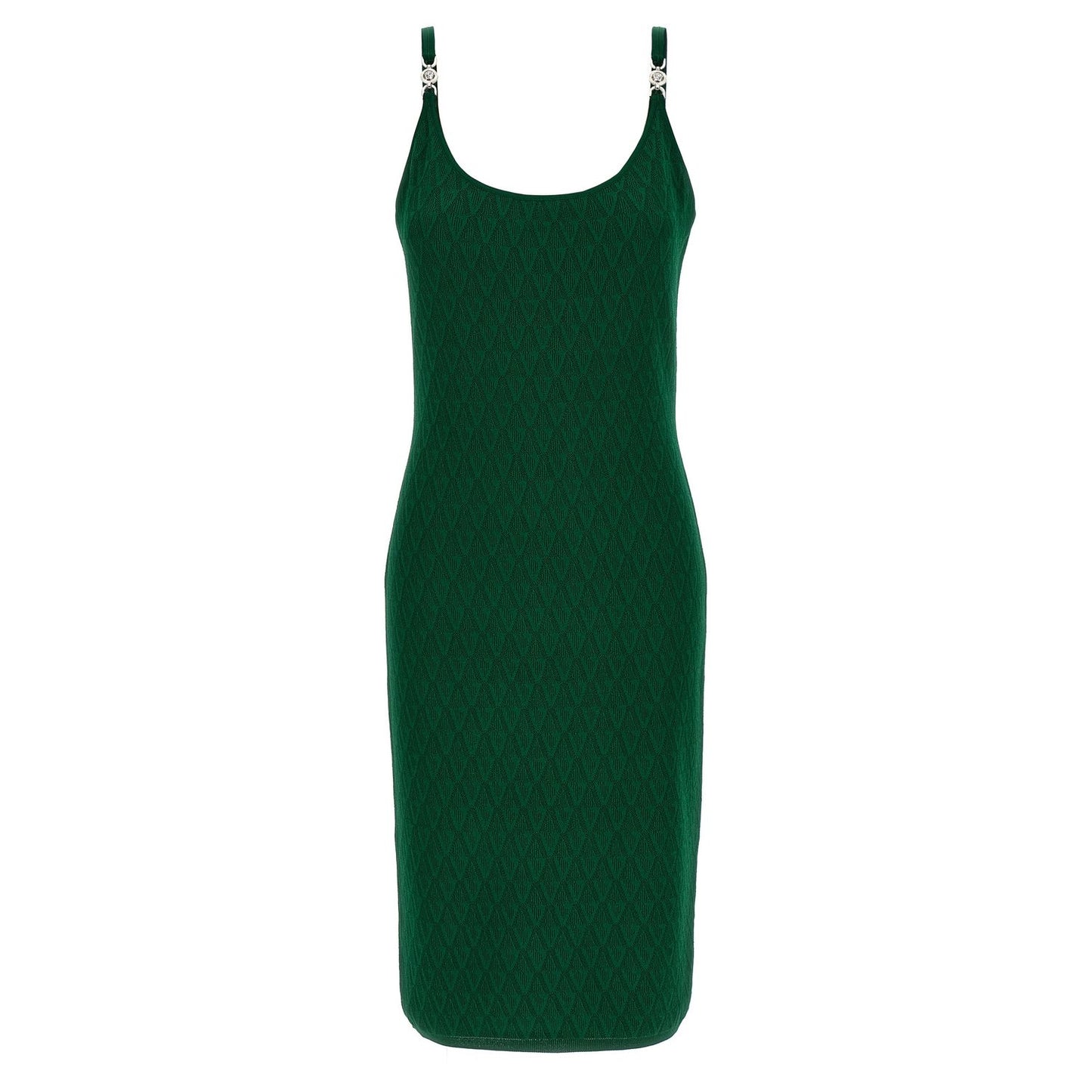 Versace Bicolor Viscose Midi Dress
