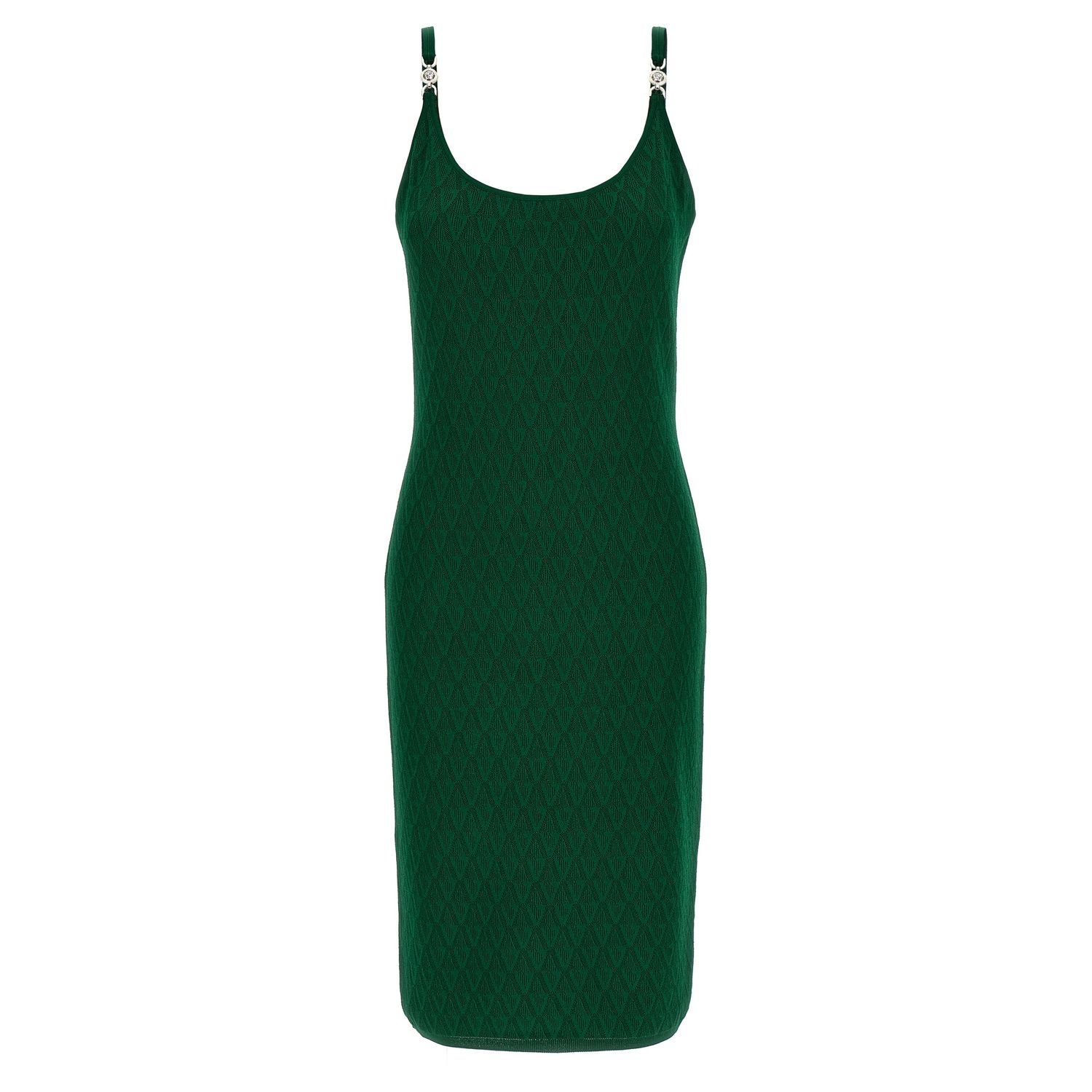 Versace Bicolor Viscose Midi Dress