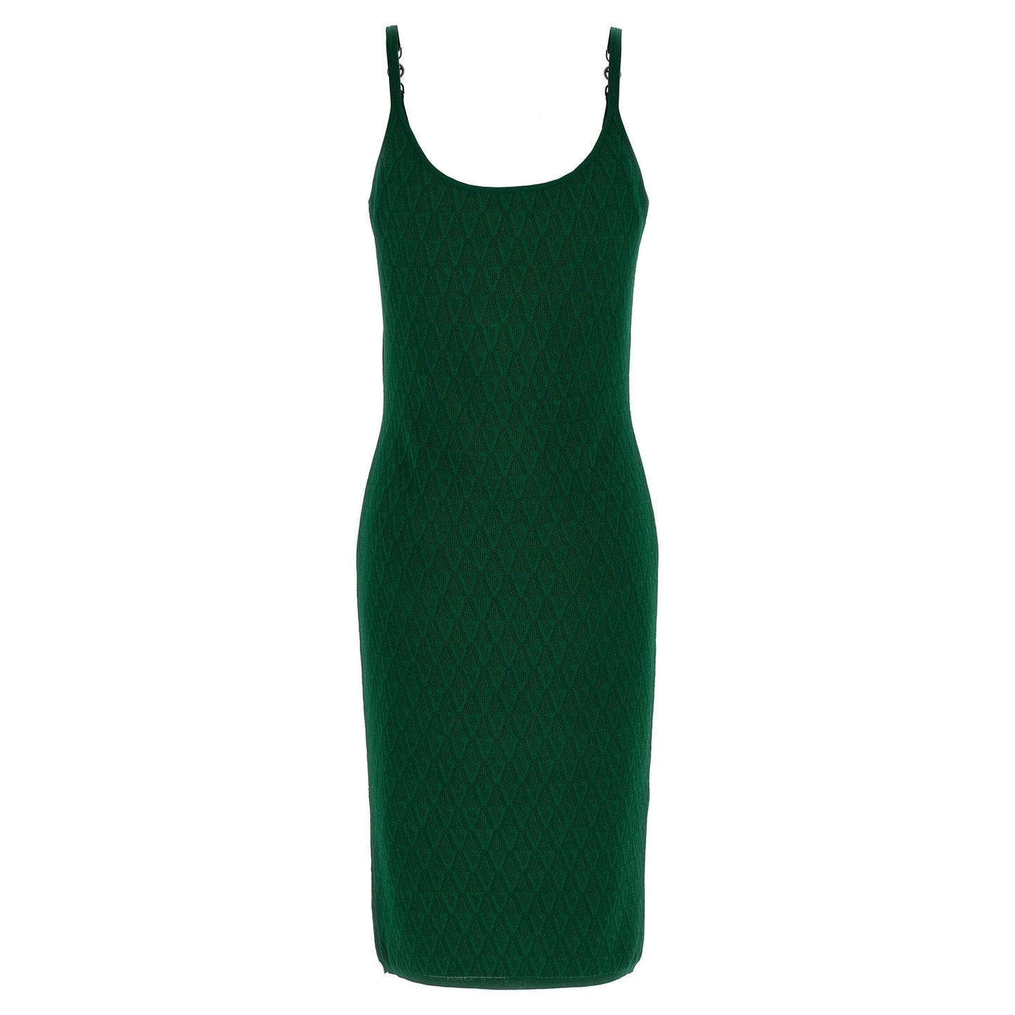Versace Bicolor Viscose Midi Dress