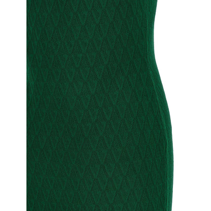 Versace Bicolor Viscose Midi Dress