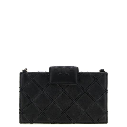 Tory Burch Black Lamb Leather Cardholder