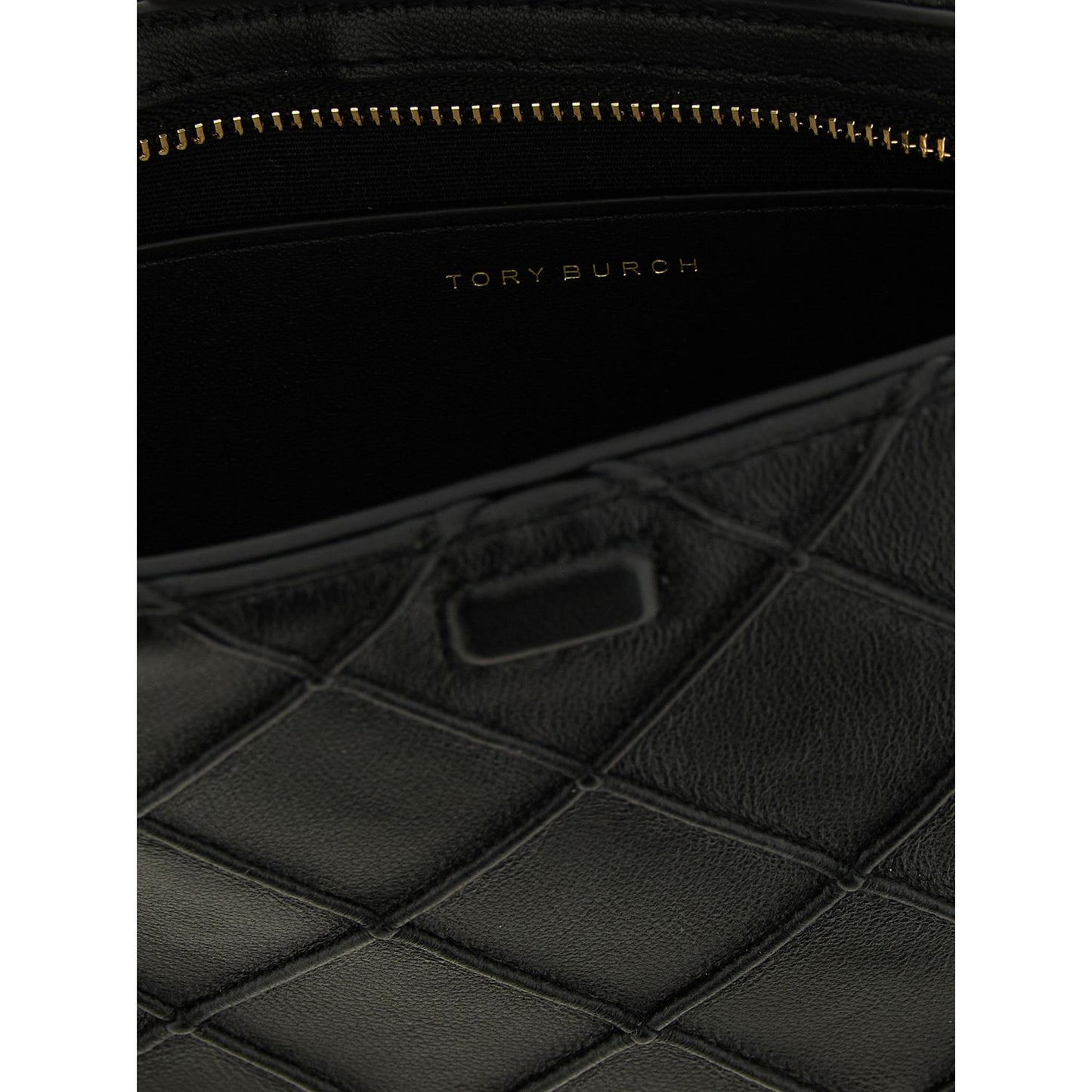 Tory Burch Black Lamb Leather Cardholder