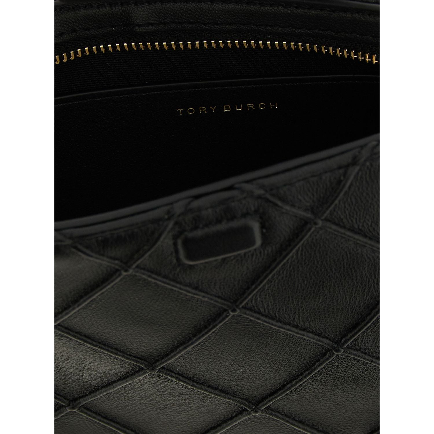 Tory Burch Black Lamb Leather Cardholder