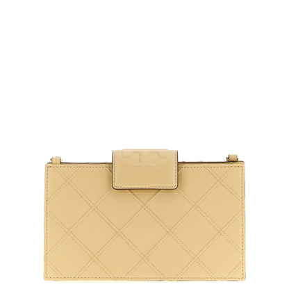 Tory Burch Beige Lamb Leather Cardholder