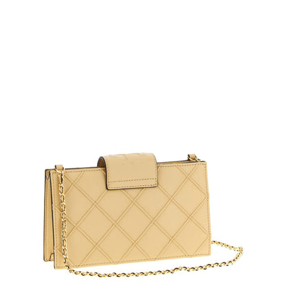 Tory Burch Beige Lamb Leather Cardholder