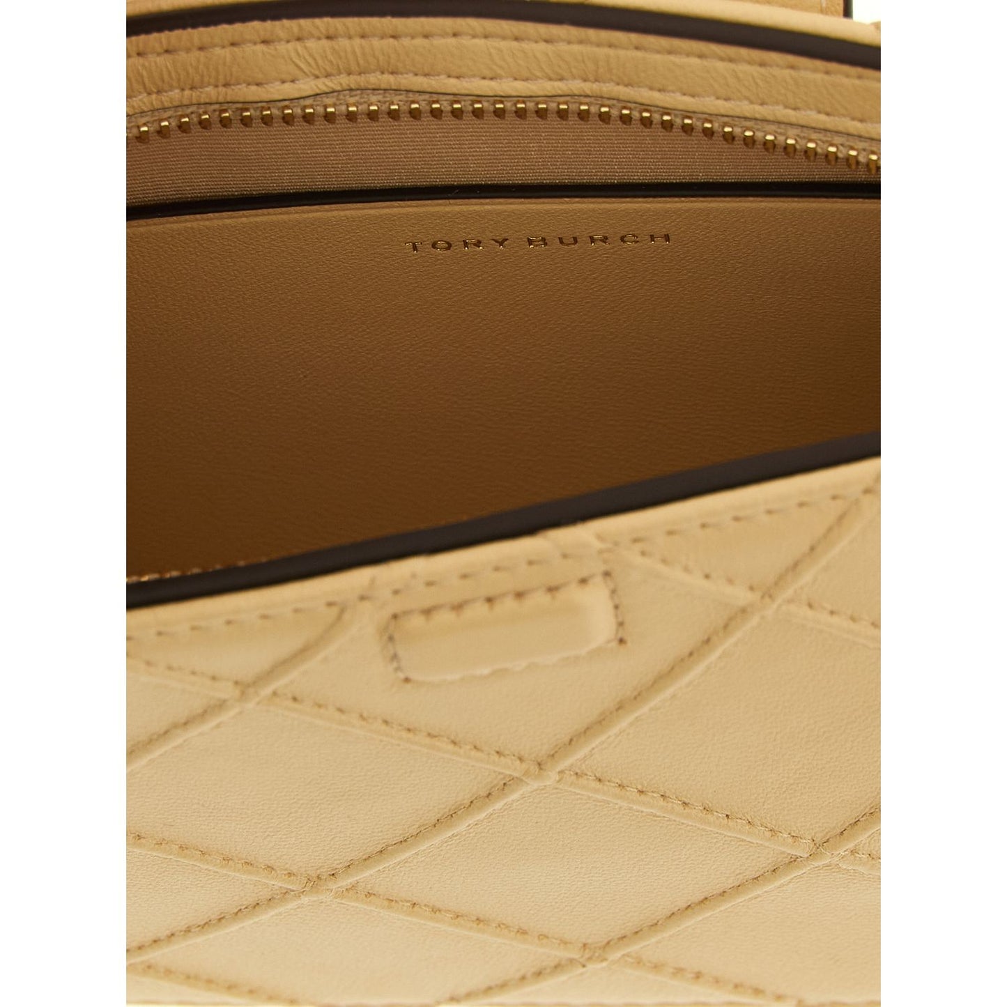 Tory Burch Beige Lamb Leather Cardholder