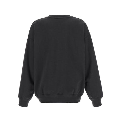 Ganni Black Organic Cotton Sweatshirt