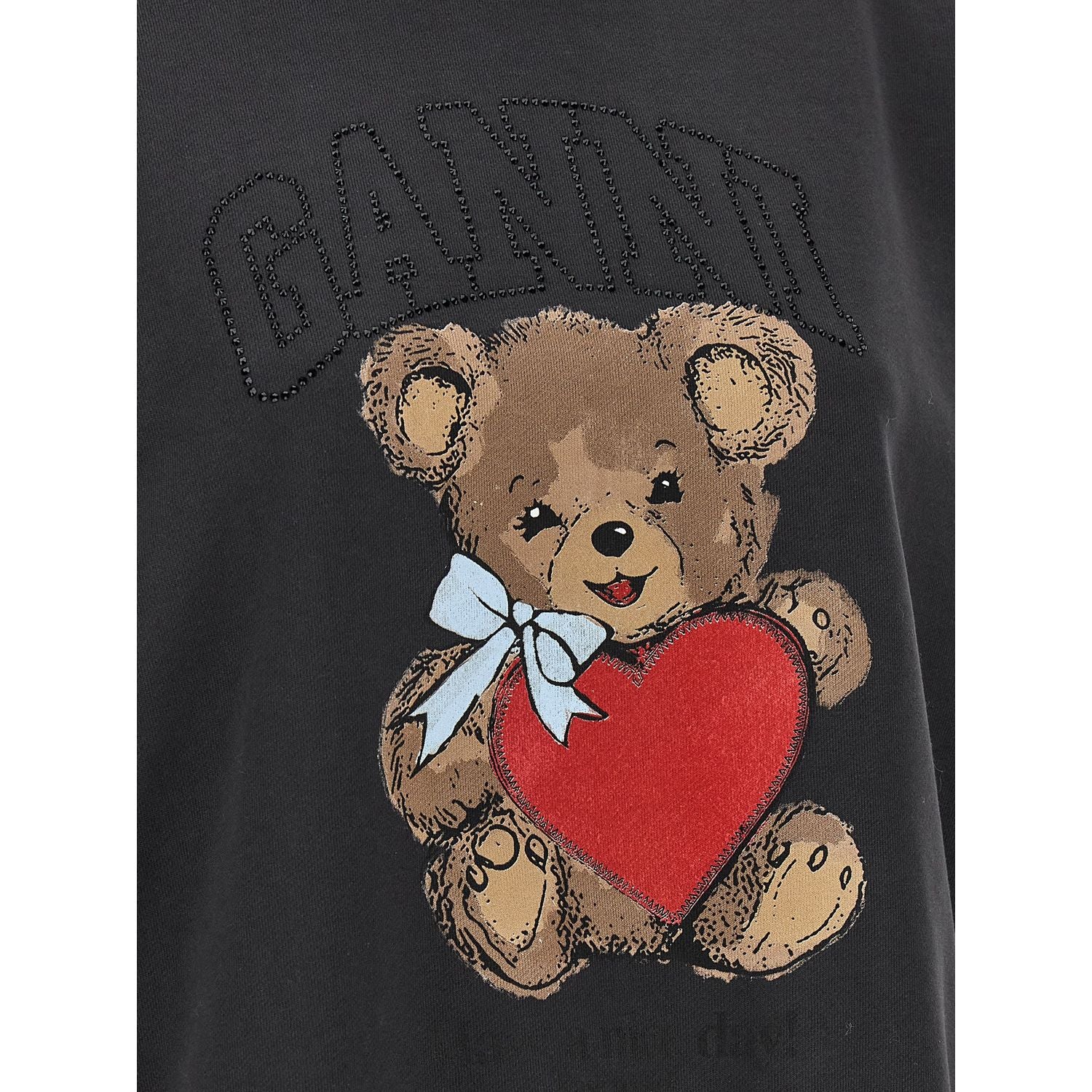 Ganni Black Organic Cotton Sweatshirt