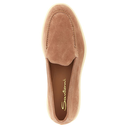Santoni Multicolor Calfskin Slip-On Loafers