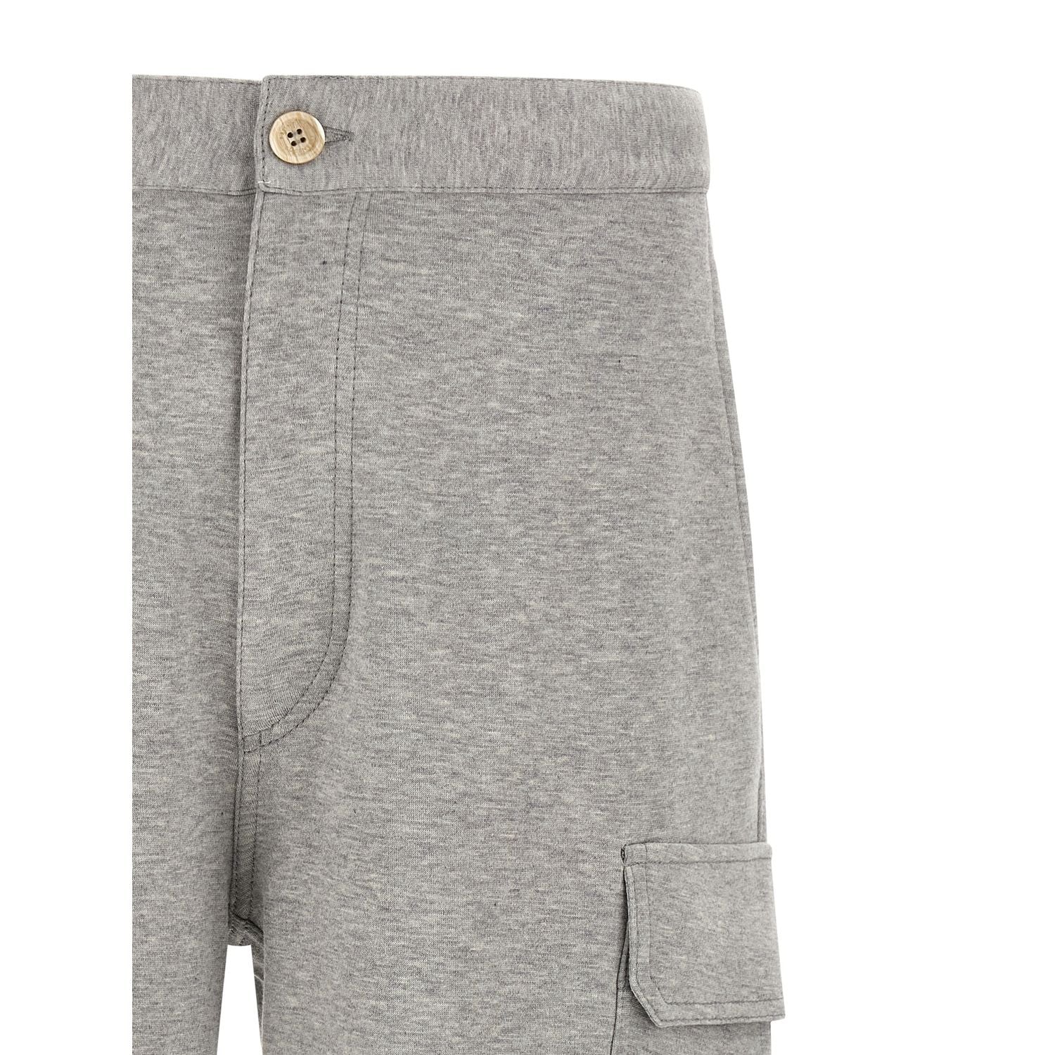 Brunello Cucinelli Gray Cotton Bermuda Shorts