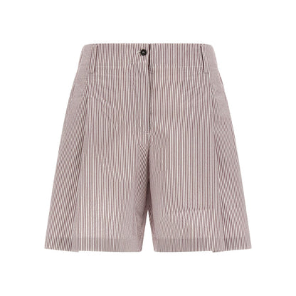 Brunello Cucinelli Multicolor Cotton Bermuda Shorts