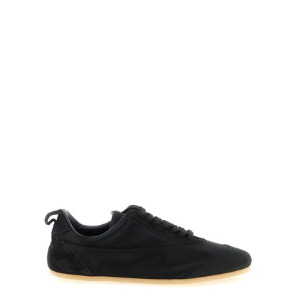 Jil Sander Black Cotton Low Top Sneakers
