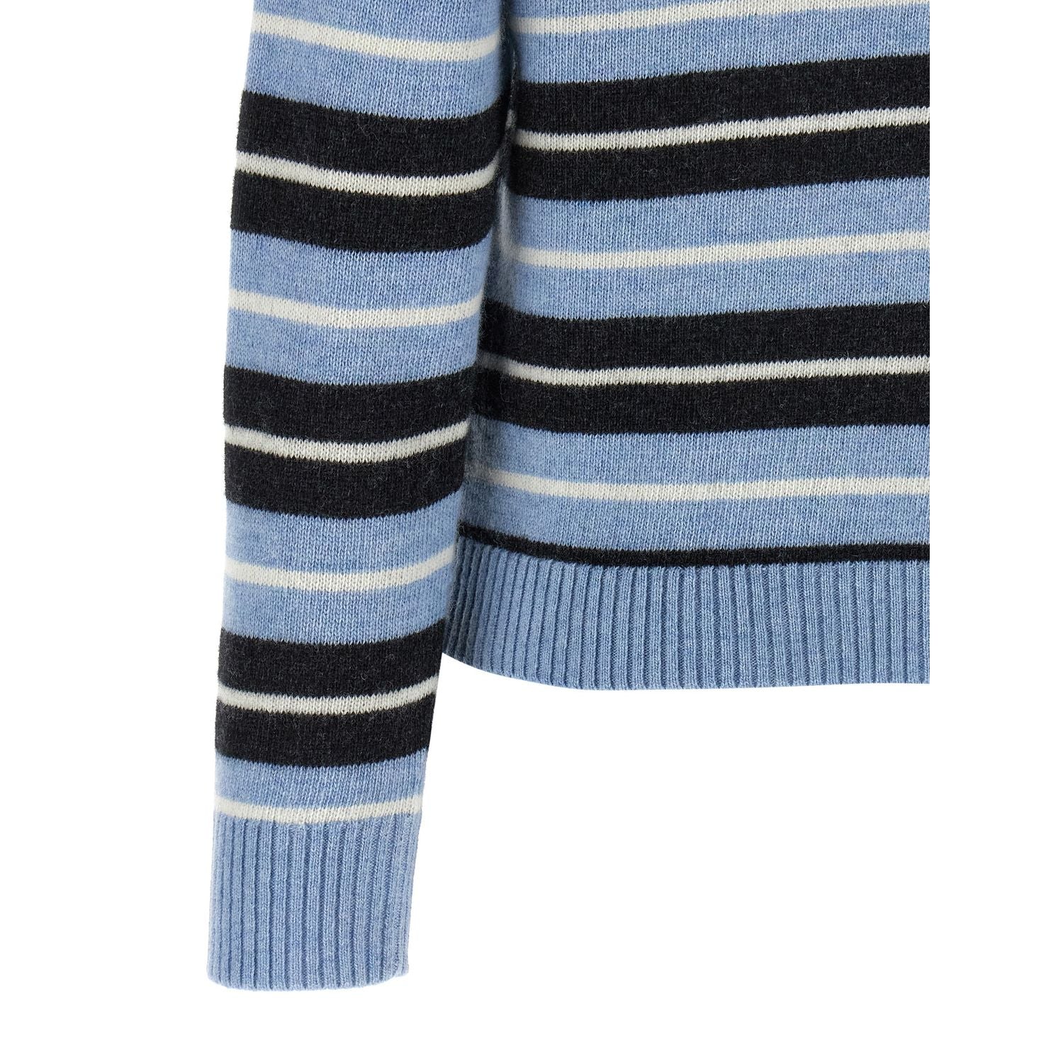 Ganni Blue Wool Cardigan