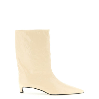 Jil Sander Beige Calfskin Ankle Boots