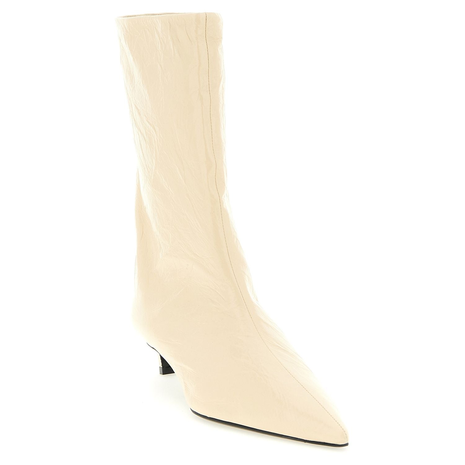 Jil Sander Beige Calfskin Ankle Boots