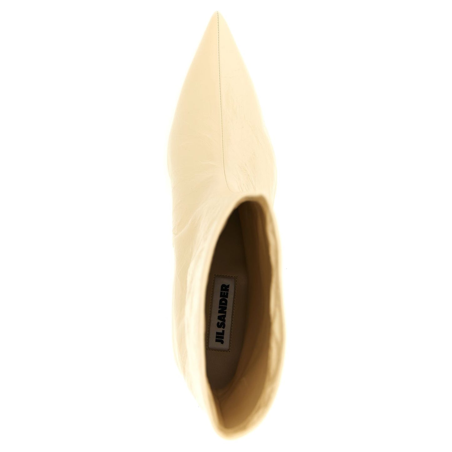 Jil Sander Beige Calfskin Ankle Boots
