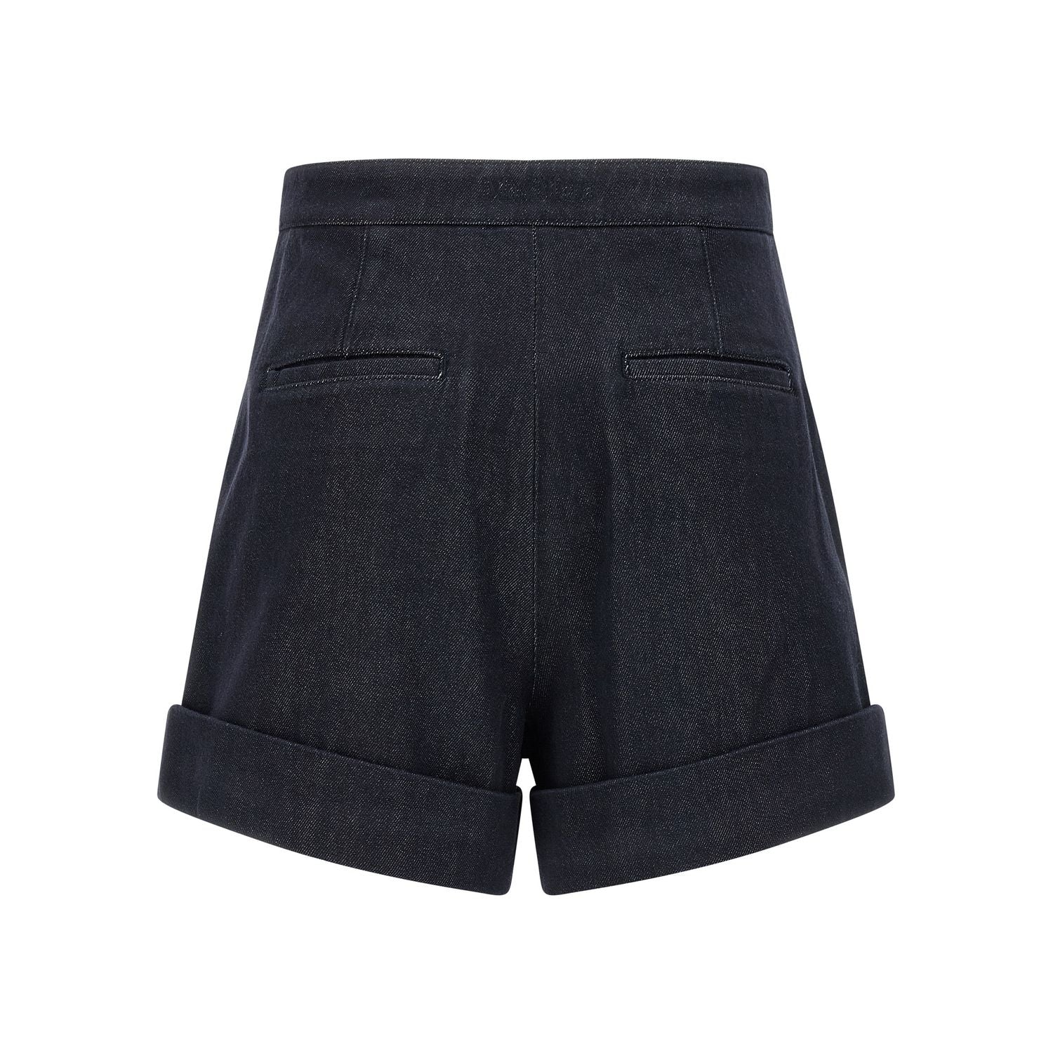 Max Mara Blue Cotton Bermuda Shorts