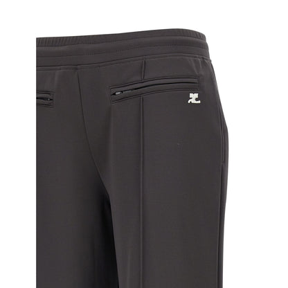 Courrèges Gray Polyester Joggers (Workout Pants)