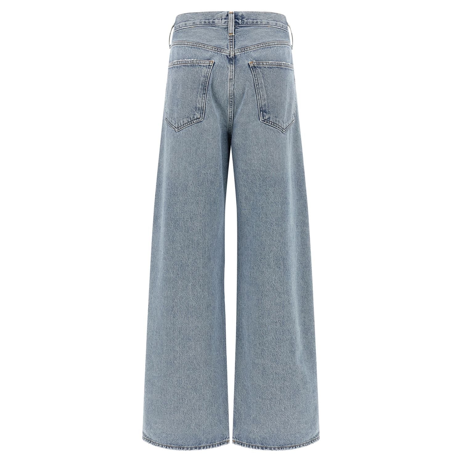Agolde Blue Cotton Tapered Jeans