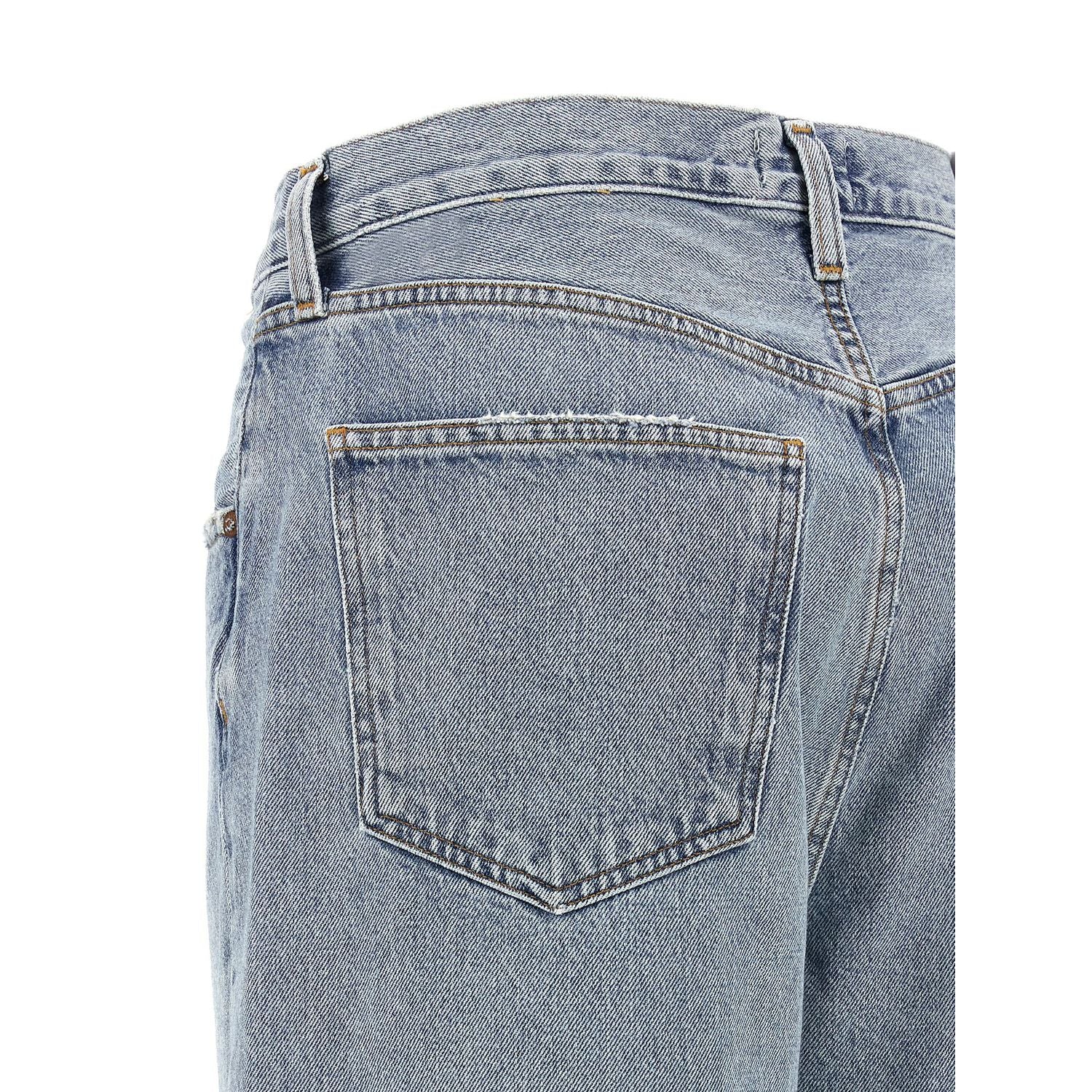 Agolde Blue Cotton Tapered Jeans