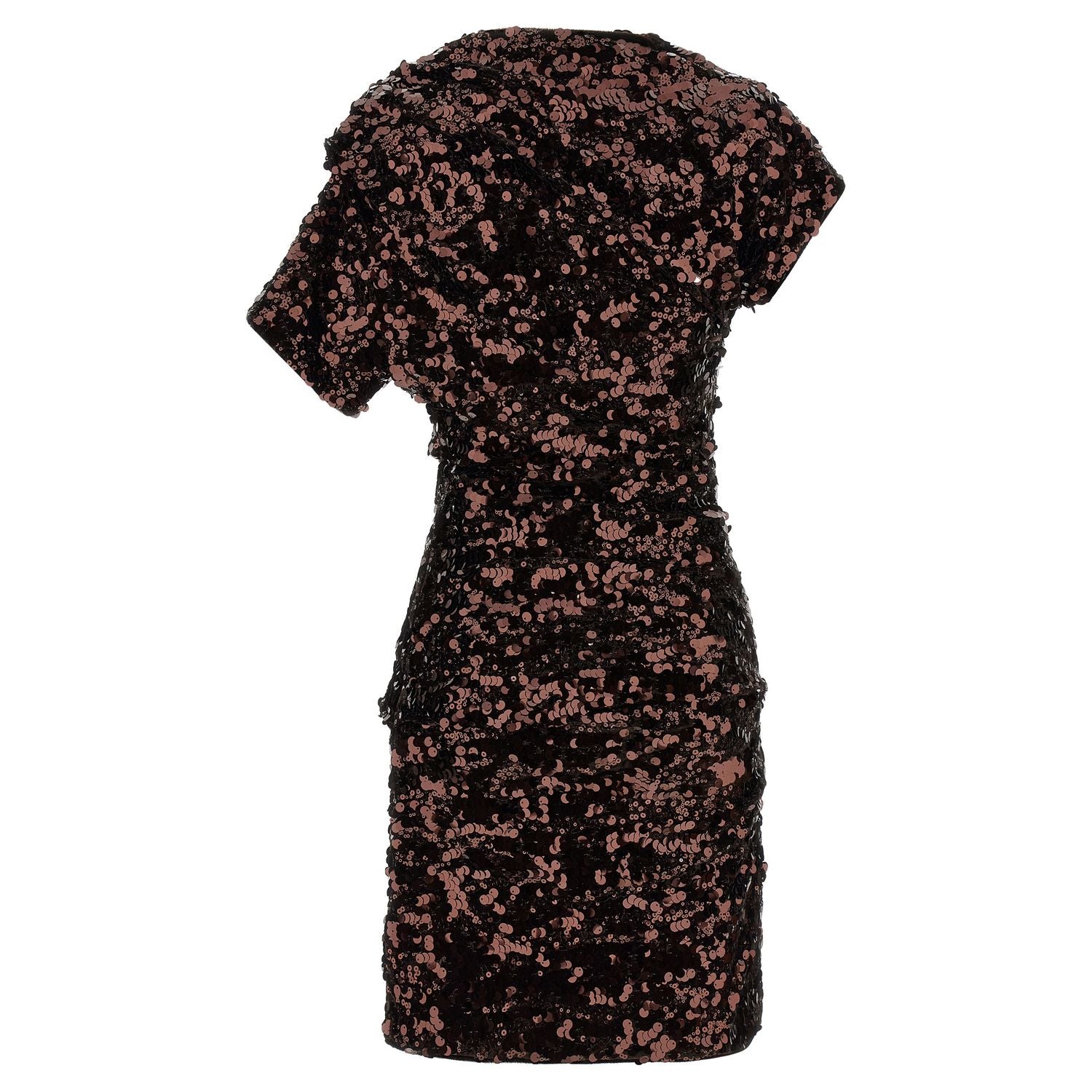 Ganni Brown Polyester Short Dress