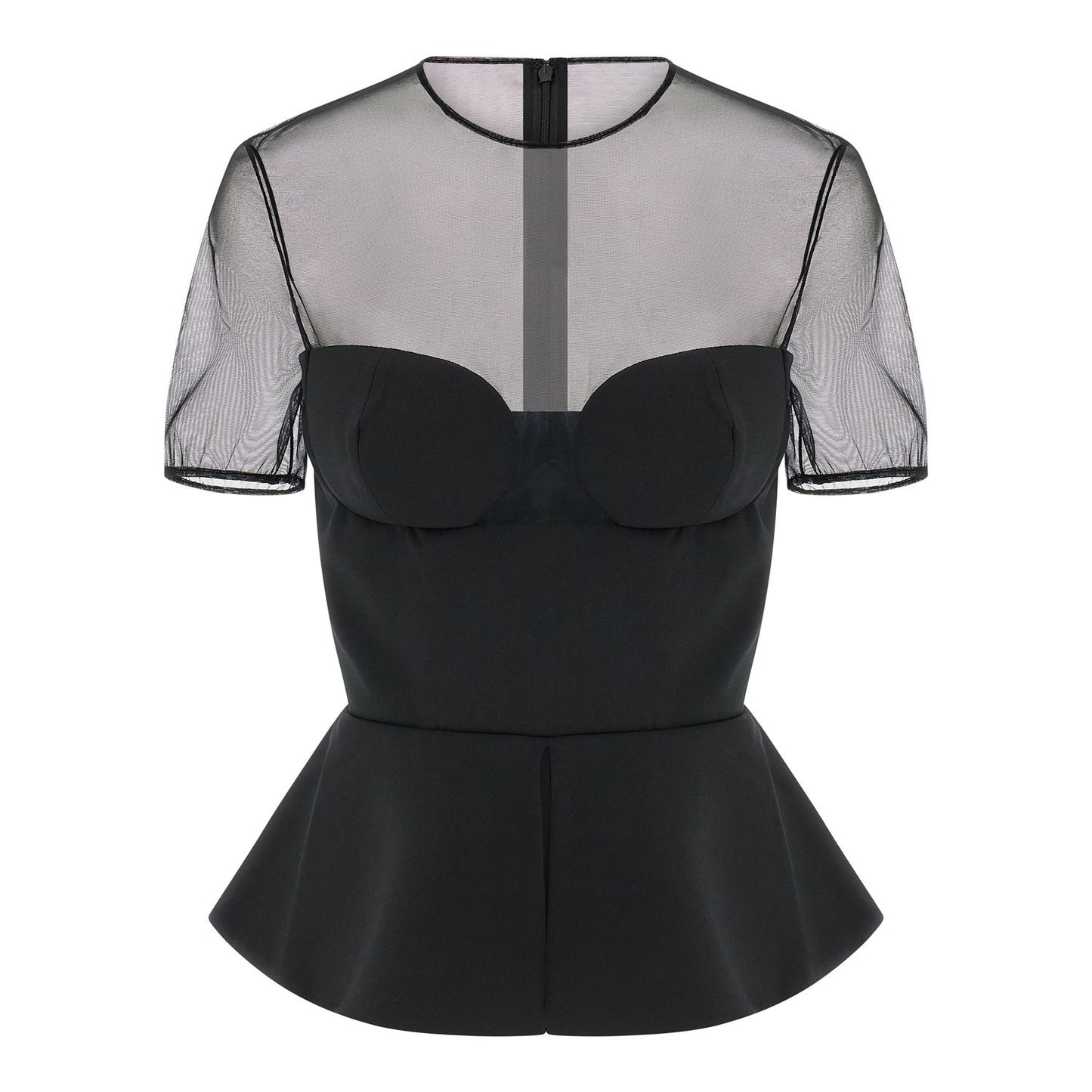 Nensi Dojaka Black Virgin Wool Tank Tops