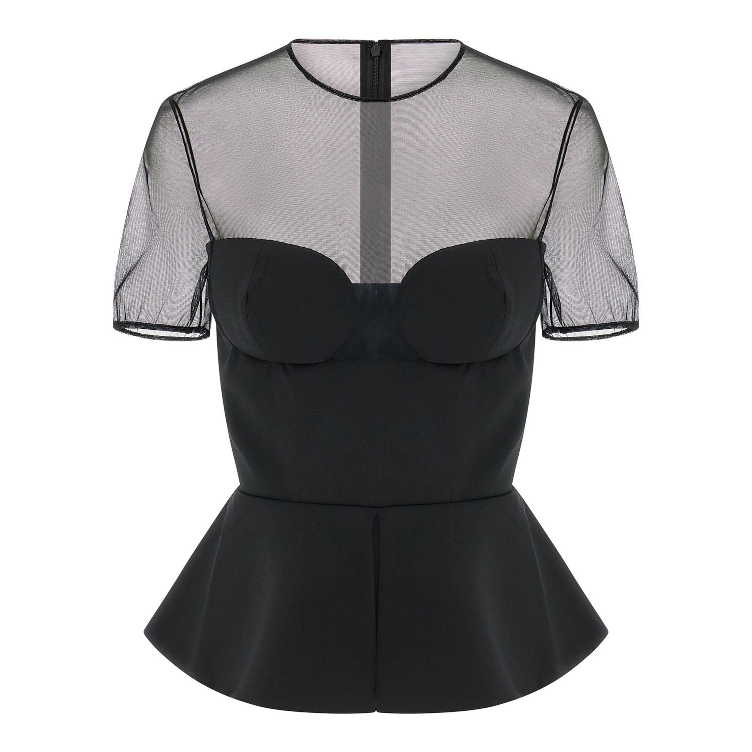 Nensi Dojaka Black Virgin Wool Tank Tops