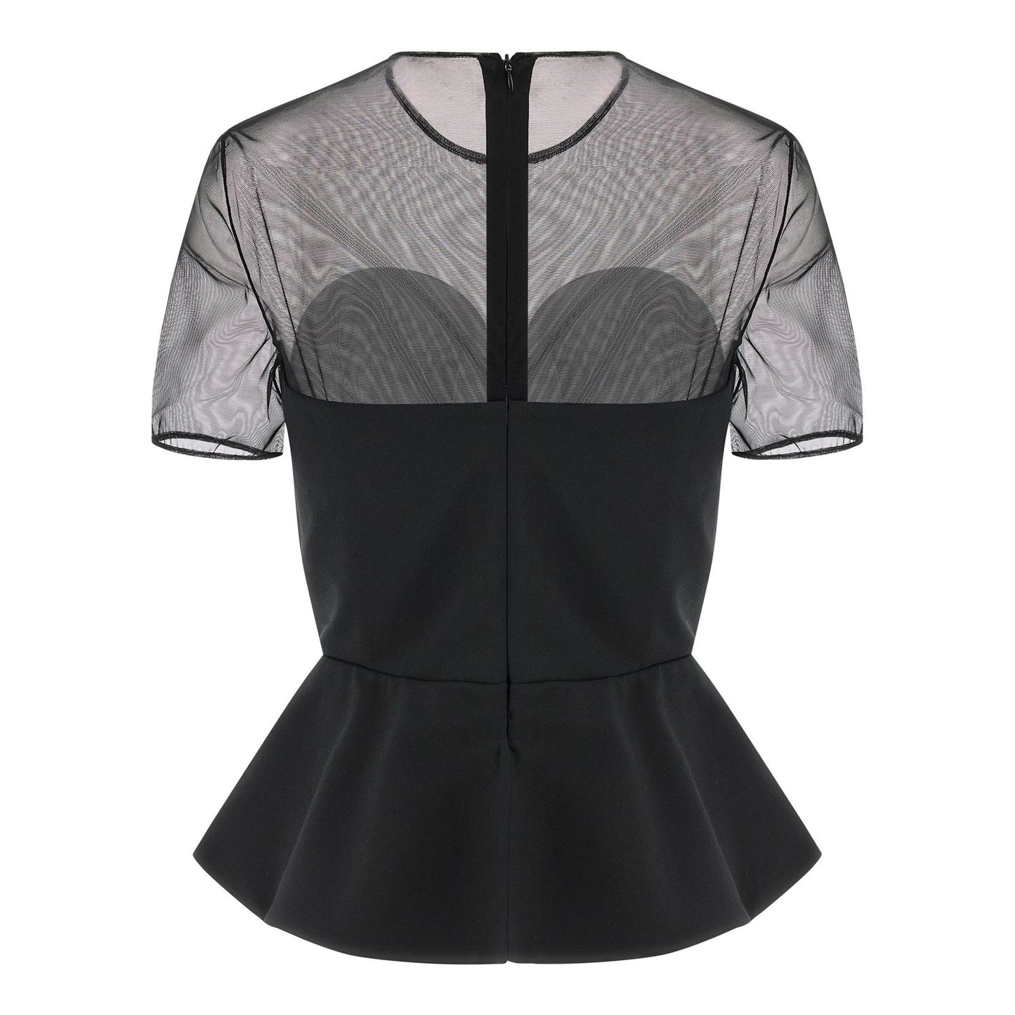 Nensi Dojaka Black Virgin Wool Tank Tops