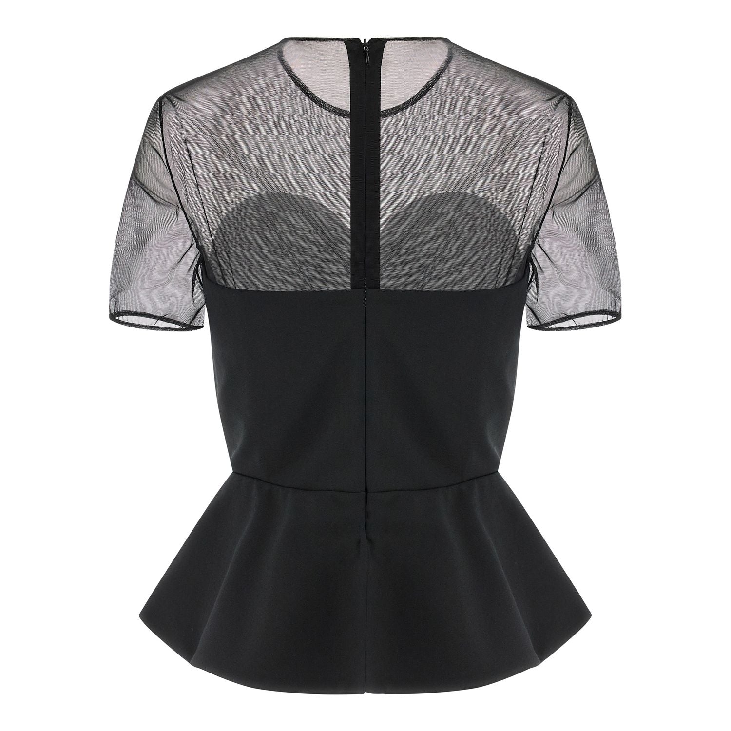 Nensi Dojaka Black Virgin Wool Tank Tops