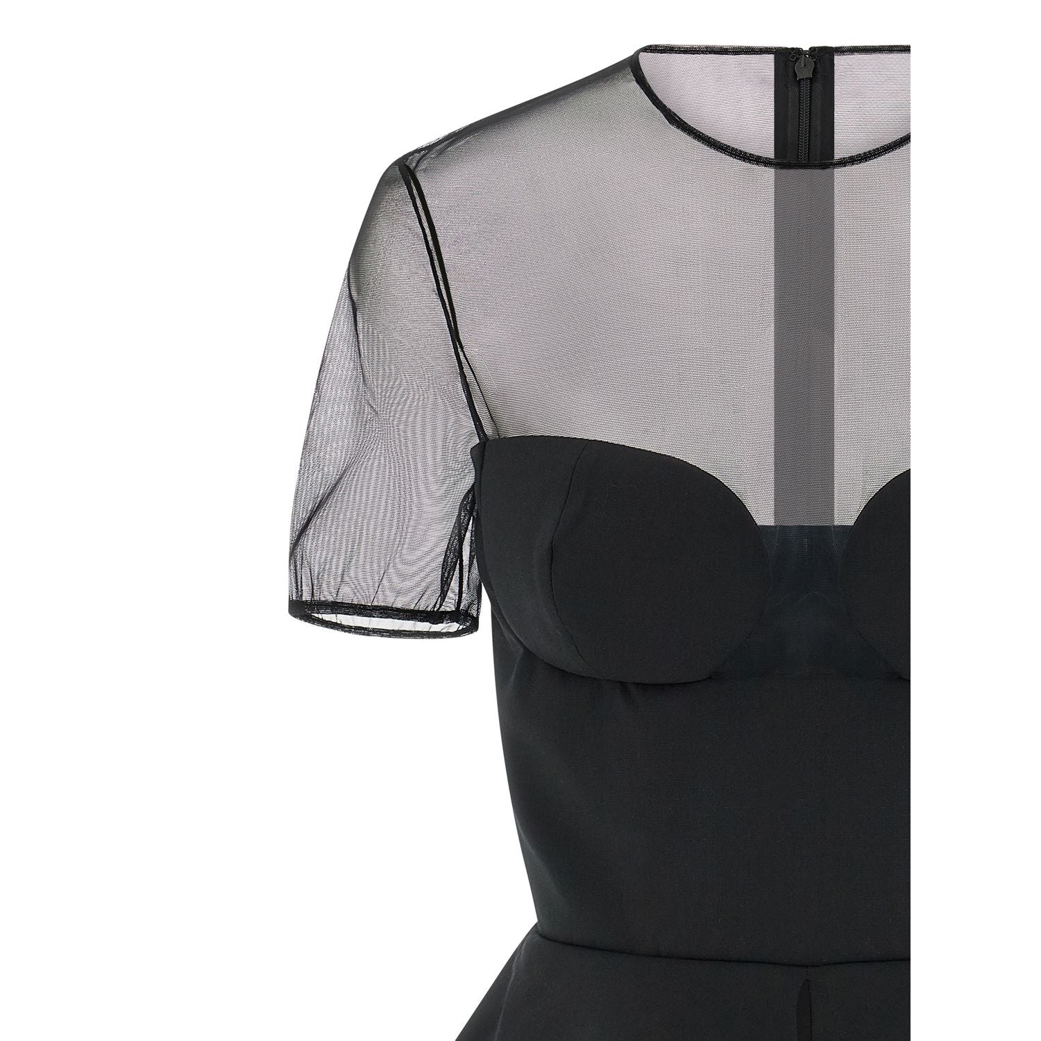 Nensi Dojaka Black Virgin Wool Tank Tops