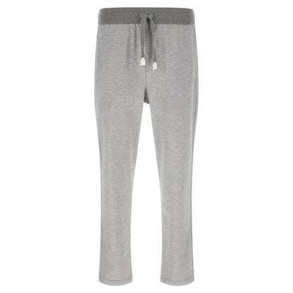 Brioni Gray Cotton Joggers (Workout Pants)