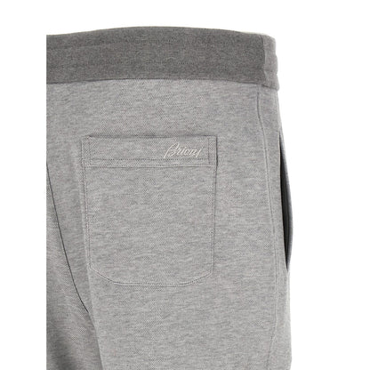 Brioni Gray Cotton Joggers (Workout Pants)