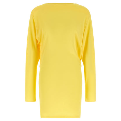 Jacquemus Bicolor Viscose Short Dress