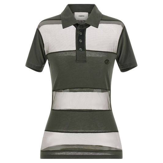Coperni Bicolor Cotton Polo Shirt