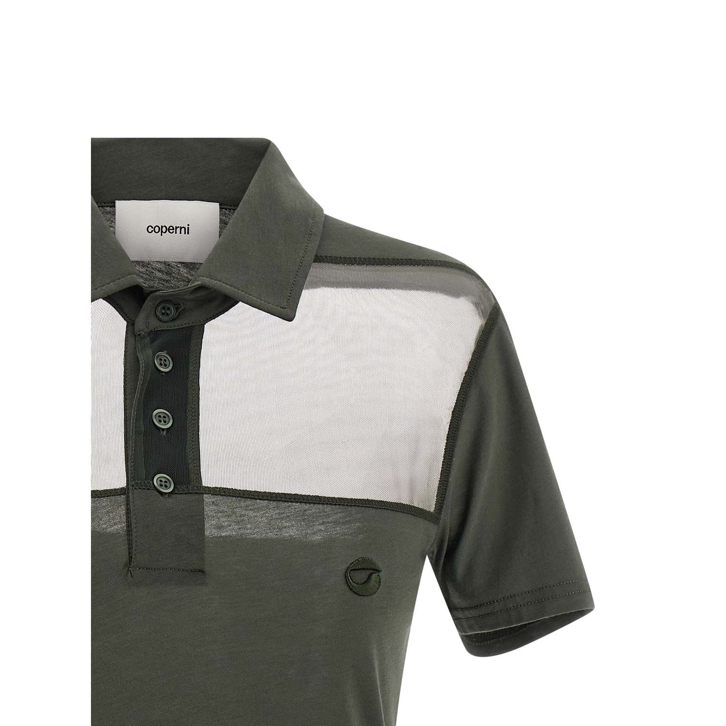 Coperni Bicolor Cotton Polo Shirt