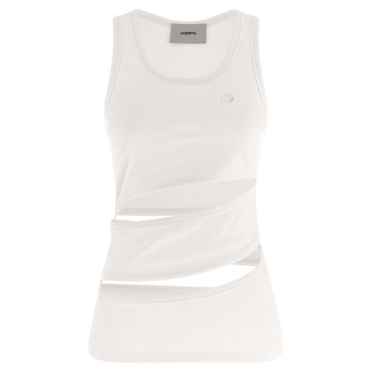 Coperni White Organic Cotton Tank Tops