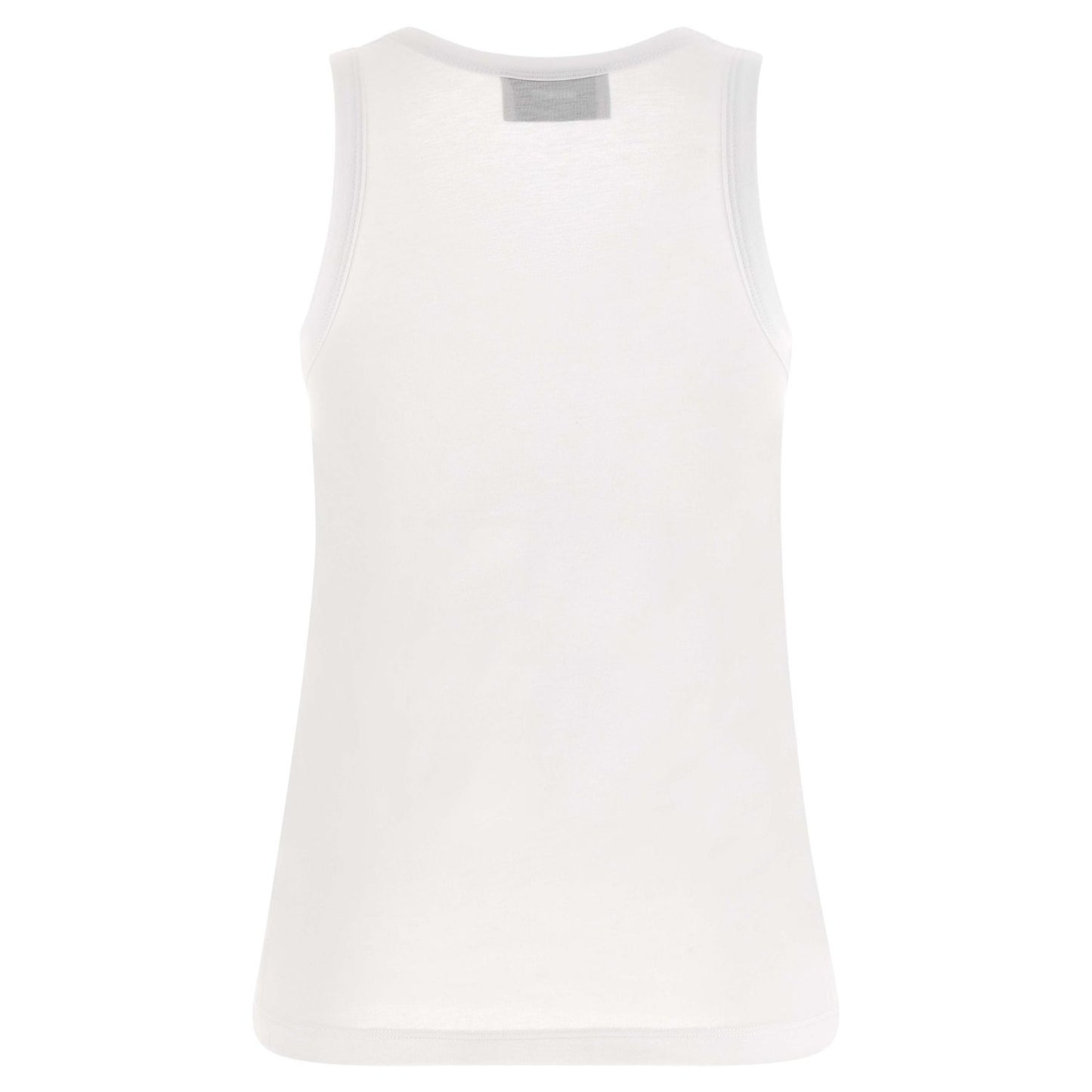 Coperni White Cotton Sleeveles T-Shirt
