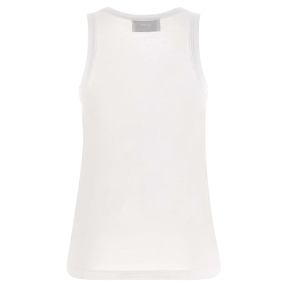 Coperni White Cotton Sleeveles T-Shirt