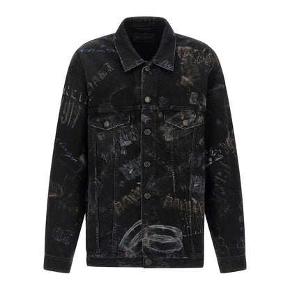Balenciaga Black Cotton Denim Jacket