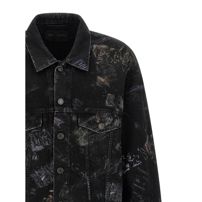 Balenciaga Black Cotton Denim Jacket