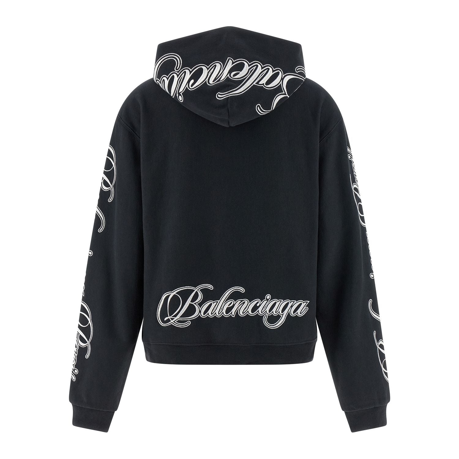 Balenciaga Black Cotton Sweatshirt