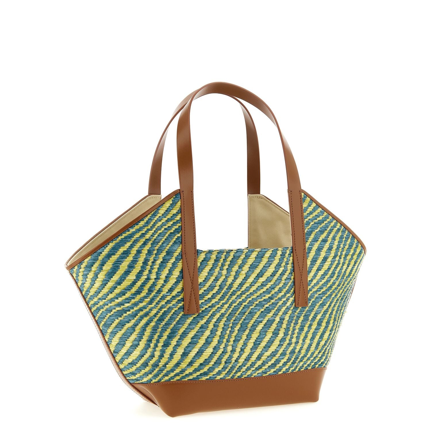 Marni Bicolor Polyamide Tote Bag