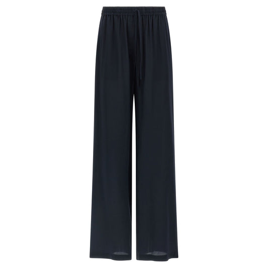 P.A.R.O.S.H. Blue Silk Casual Pants