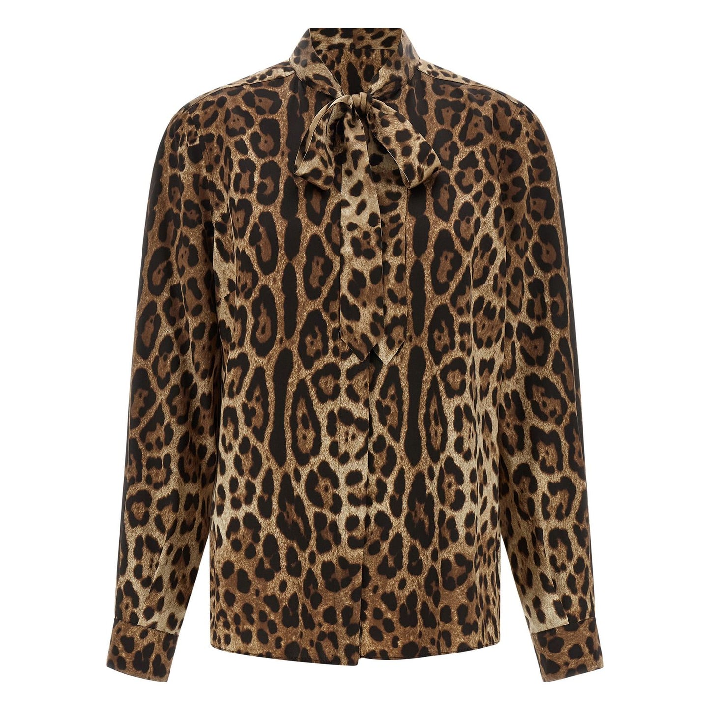 Dolce & Gabbana Brown Silk Blouse
