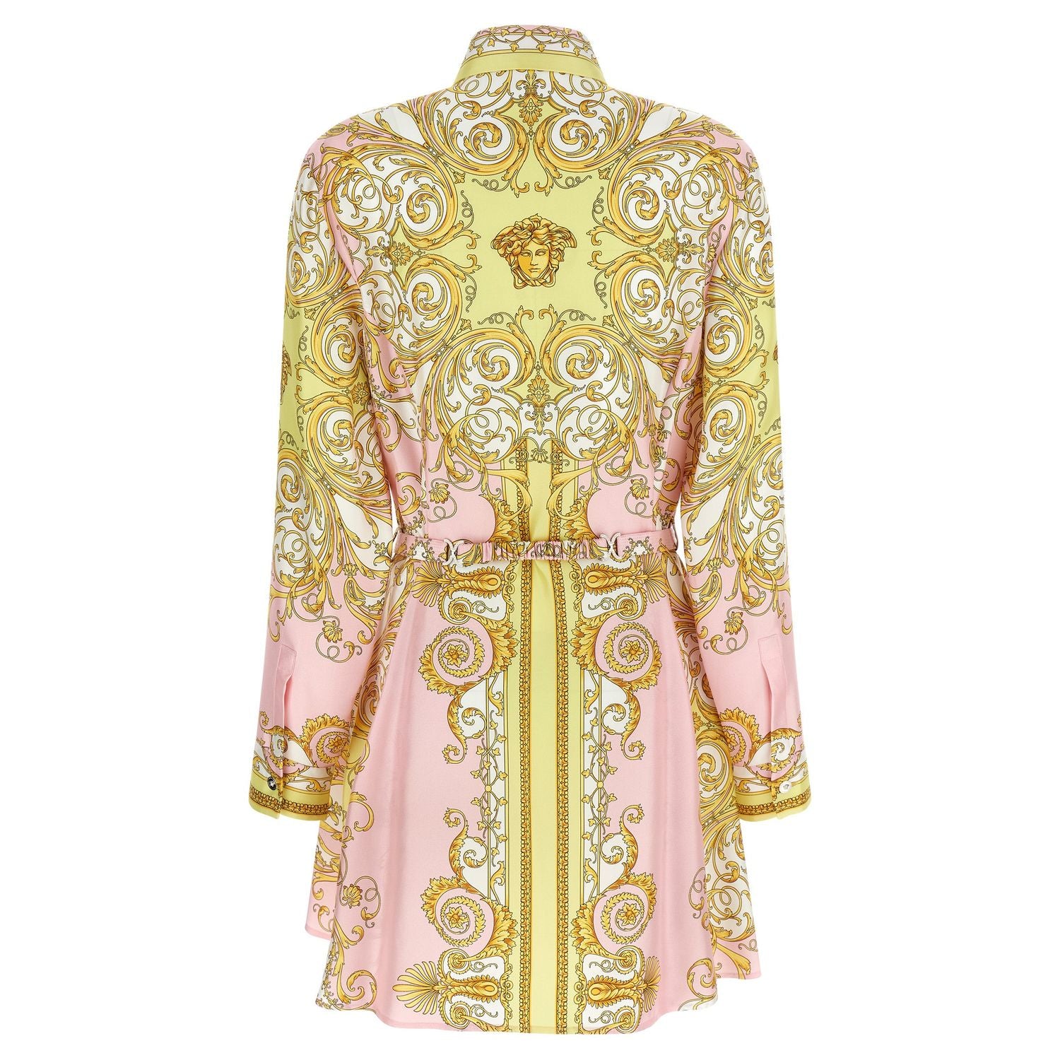 Versace Multicolor Silk Short Dress