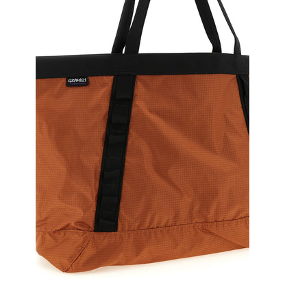 Gramicci Orange Nylon Tote Bag