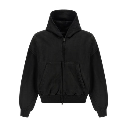 Balenciaga Black Cotton Sweatshirt