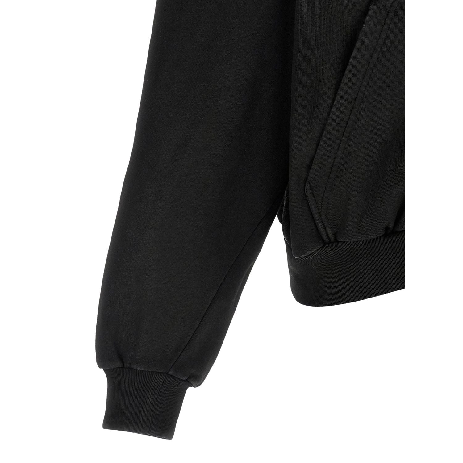 Balenciaga Black Cotton Sweatshirt
